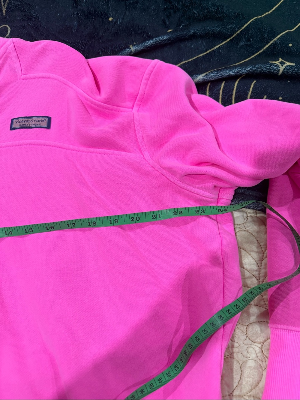 Vineyard Vines quarter zip pink pullover xl no neck tag - Picture 4 of 9